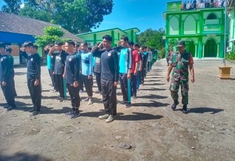 Latihan PBB siswa di wilayah binaan