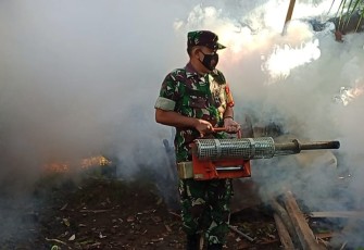 Fogging di wilayah desa binaan 