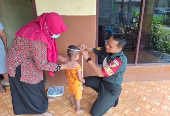 Pengecekan stunting balita wilayah desa binaan 