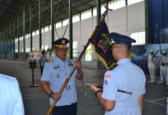 Dandepohar 50 Marsekal Pertama TNI Hadi Siswoyo saat sertijab