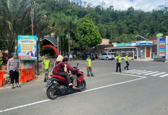 Pengamanan arus mudik lebaran di wilayah binaan 