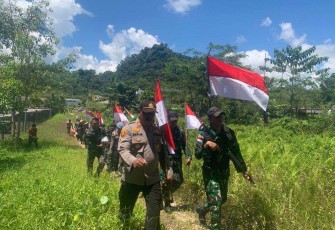 Patroli gabungan di perbatasan RI Malaysia 
