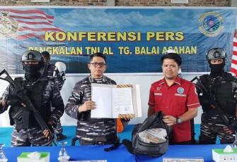 Penyelundupan sabu 6 Kg di perairan Kuala Bagan Asahan, Sumut, Kamis (4/5)