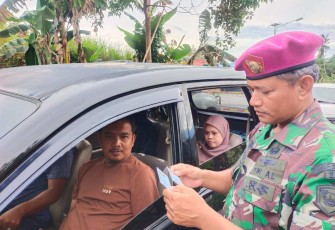 Pengecekan Pos Marinir Bambangan Kecamatan Sebatik Barat