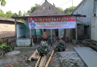 Bedah rumah warga di wilayah Kodim Madiun