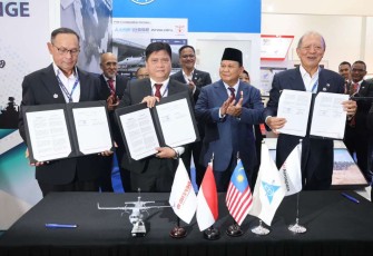 MoU Industri Pertahanan PTDI dan Malaysia di LIMA 2023, Langkawi, Malaysia, Selasa (23/5)
