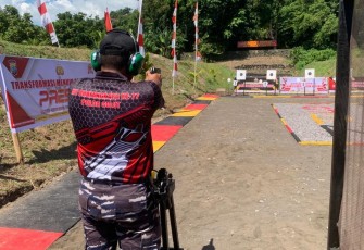 Lomba Menembak Pistol Polda Sulut 