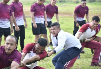 Olahraga bersama TNI Polri 
