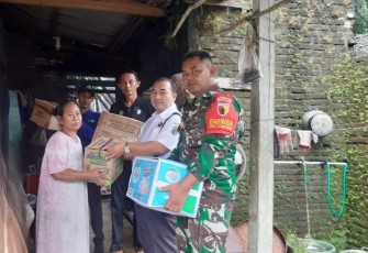 Tanggap bencana membantu warga terdampak di wilayah binaan 