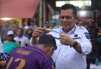 Gubernur Ansar Tutup Turnamen Piala Gubernur Zona Anambas Cabang Voli, Futsal dan Sepak Bola 
