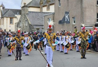 Satgas KJK TNI AL tampil memukau dihadapan Princess Royal British 