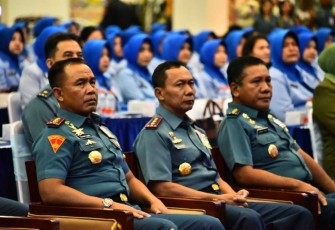 Dankodiklatal Letjen TNI (Mar) Suhartono saat menghadiri Musyawarah Pusat X Jalasenastri Tahun 2023 di Jakarta , Jum'at (4/8)