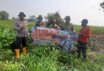 Patroli Karhutla Babinsa Koramil 07/Amuntai Tengah 