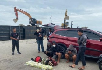 TNI AL Berhasil Tangkap Penyelundupan Sabu 15 KG Asal Malaysia 