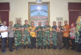 Foto bersama Tim Wasev Mabesad di Makodim 0804/Magetan, Selasa (10/10(