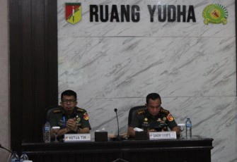 Dandim 1310/Bitung Sambut Kunjungan Tim Wasrik Current Audit Itdam XIII/Merdeka 