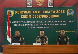 Kodim 0802/Ponorogo Gelar Penyuluhan Hukum 