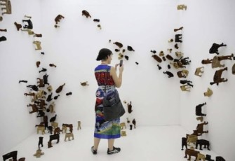 ArtJog & YGF 2023 di Jogja Nasional Museum, Yogyakarta, Selasa (15/8)