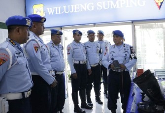 Binwaldas Pomau Lanud Husein Sastranegara Bandung, Senin (21/8)