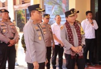 Kapolres Tuban AKBP Suryono saat mendampingi kunjungan Kapolda Jatim Irjen Pol Dr. Toni Harmanto, Senin (4/9) 