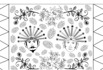 Gambar Batik Betawi Karya Siswi MAN 4 Jakarta Rafila Anidya Ahmad