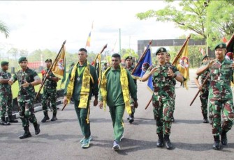 Prajurit Raja Sambut Tim Atletik, Selasa (17/10)