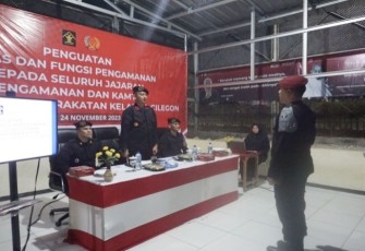 Penguatan Tugas dan Langkah Preventif Cegah Gangguan Keamanan di Lapas Cilegon, Jum'at (24/11)