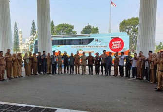 Kedatangan Bus KPK disambut Jajaran Pemkab Kepahiang