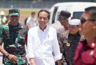 Pangdam IX/Udayana saat turut menyambut kedatangan Presiden RI di Bandara Internasional I Gusti Ngurah Rai, Kabupaten Badung, Provinsi Bali, Sabtu (23/9/2023) kemarin.