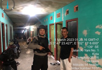 Berikan Rasa Aman, Personel Polresta Bengkulu Sambangi Kos-kosan dan Kontrakan