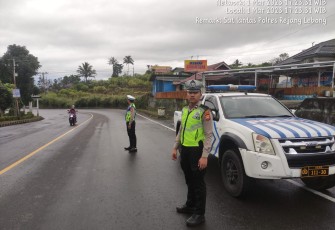 Satlantas Polres Rejang Lebong Patroli Antisipasi Gangguan Kamseltibcarlantas