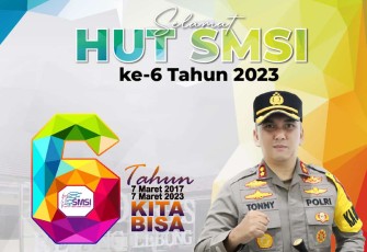 Banner ucapan Kapolres Rejang Lebong