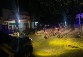 Jaga Kamtibmas, Sat Samapta Polres Bengkulu Selatan Patroli Malam