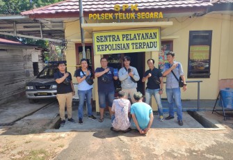 Pelaku diamankan Polsek Teluk Segara