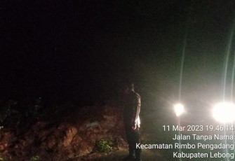 Polsek Rimbo Pengadang Patroli Dikawasan Rawan Gangguan Kamtibmas dan Bencana Alam