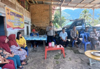 Sat Binmas Polres Lebong Coffee Morning di Desa Ketenong I