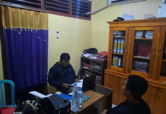 Terduga Pelaku Saat Diamankan di Polsek Talo