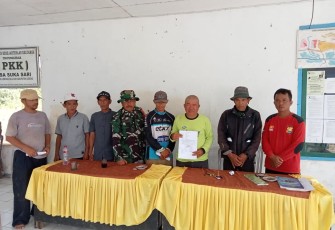 Bhabinkamtibmas di Lebong Mediasi Permasalahan Batas Tanah Warga