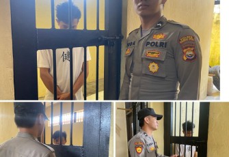 Personel Polsek Batik Nau Cek Tahanan Tiap Jam