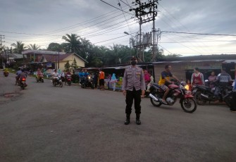 Polsek Giri Mulya Laksanakan Pengamanan Pasar Kaget Selama Bulan Ramadan