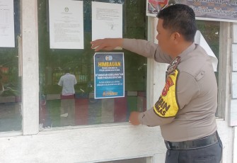 Bhabinkamtibmas Polsek Giri Mulya Gencar Imbau Masyarakat Tekan Angka Kecelakaan