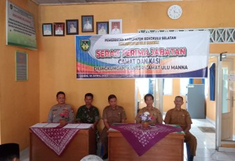 Kapolsek Pino Hadiri Sertijab Camat dan Kasi Kecamatan Ulu Manna 