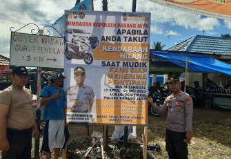 Polsek Padang Jaya Buka Layanan Penitipan Barang Selama Mudik 