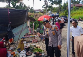 Kapolsek Giri Mulya Lakukan Sambang Pasar Menjelang Hari Raya Idul Fitri 1444 H