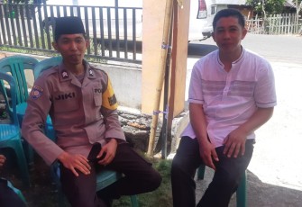 Peduli Antar Sesama, Bhabinkamtibmas Sambang Duka ke Rumah Warga yang Meninggal 
