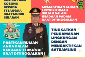 Jelang Idul Fitri 1444 H, Kasat Binmas Imbau Warga Tingkatkan Keamanan Lingkungan