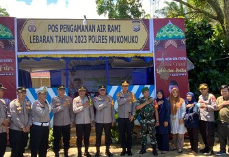 Wakapolda Bengkulu Cek Kesiapan Pos Pengamanan di Wilayah Polsek Mukomuko Selatan  