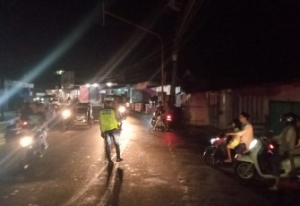 Pengamanan Takbir Keliling Oleh Polsek Lebong Selatan