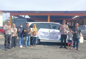 Polres Kaur Fasilitasi Balik Mudik Gratis ke Kota Bengkulu