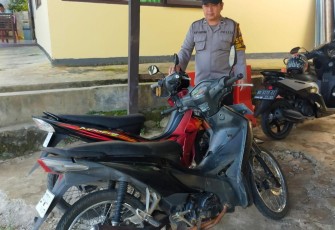 Pelayanan Prima, Polsek Giri Mulya Amankan Sepeda Motor Titipan Masyarakat yang Mudik